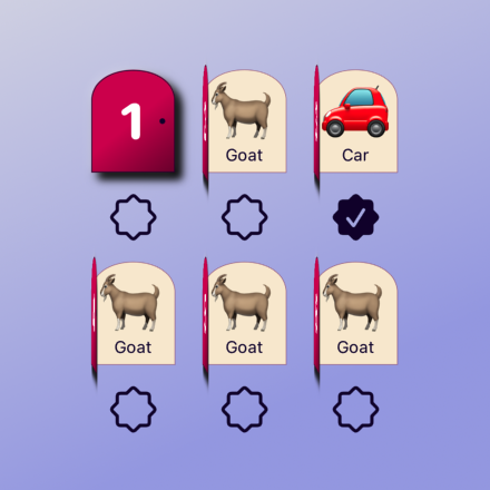 Monty Hall Problem in SwiftUI - part 3